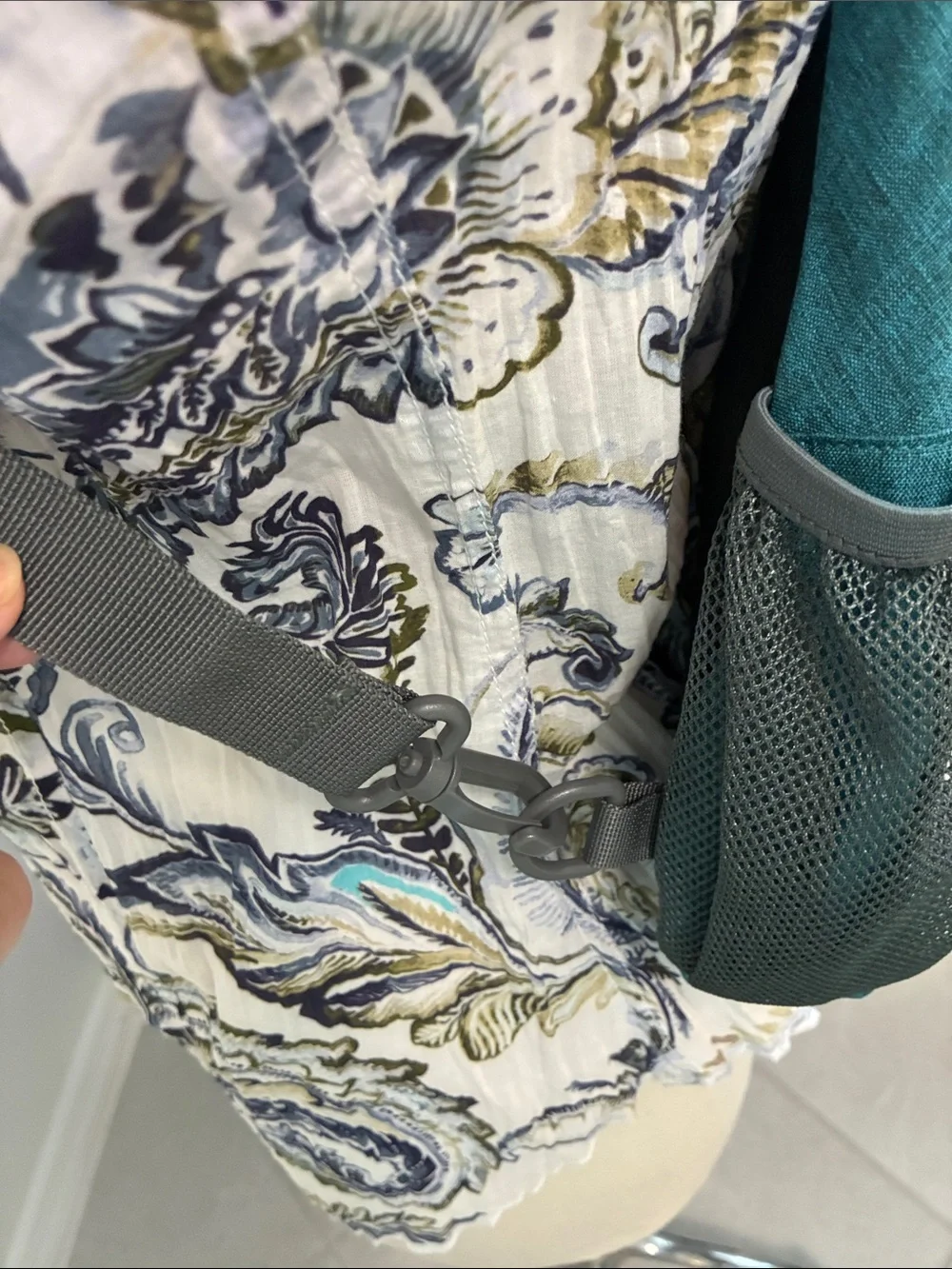 Waterfly Teal Crossbody Sling Bag